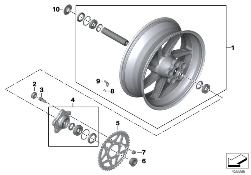 BMW Distanzbuchse aussen K42 K46 K47 K49 36318414932 - K42, K47,