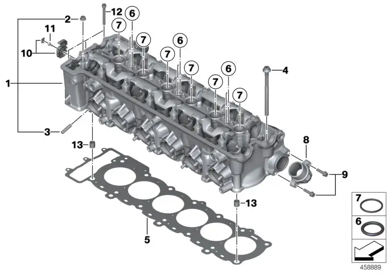 BMW Zylinderkopf A40 K48 11118546019