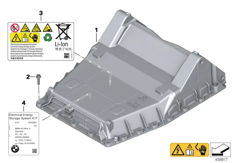 BMW Servicedeckel K17 61278525561