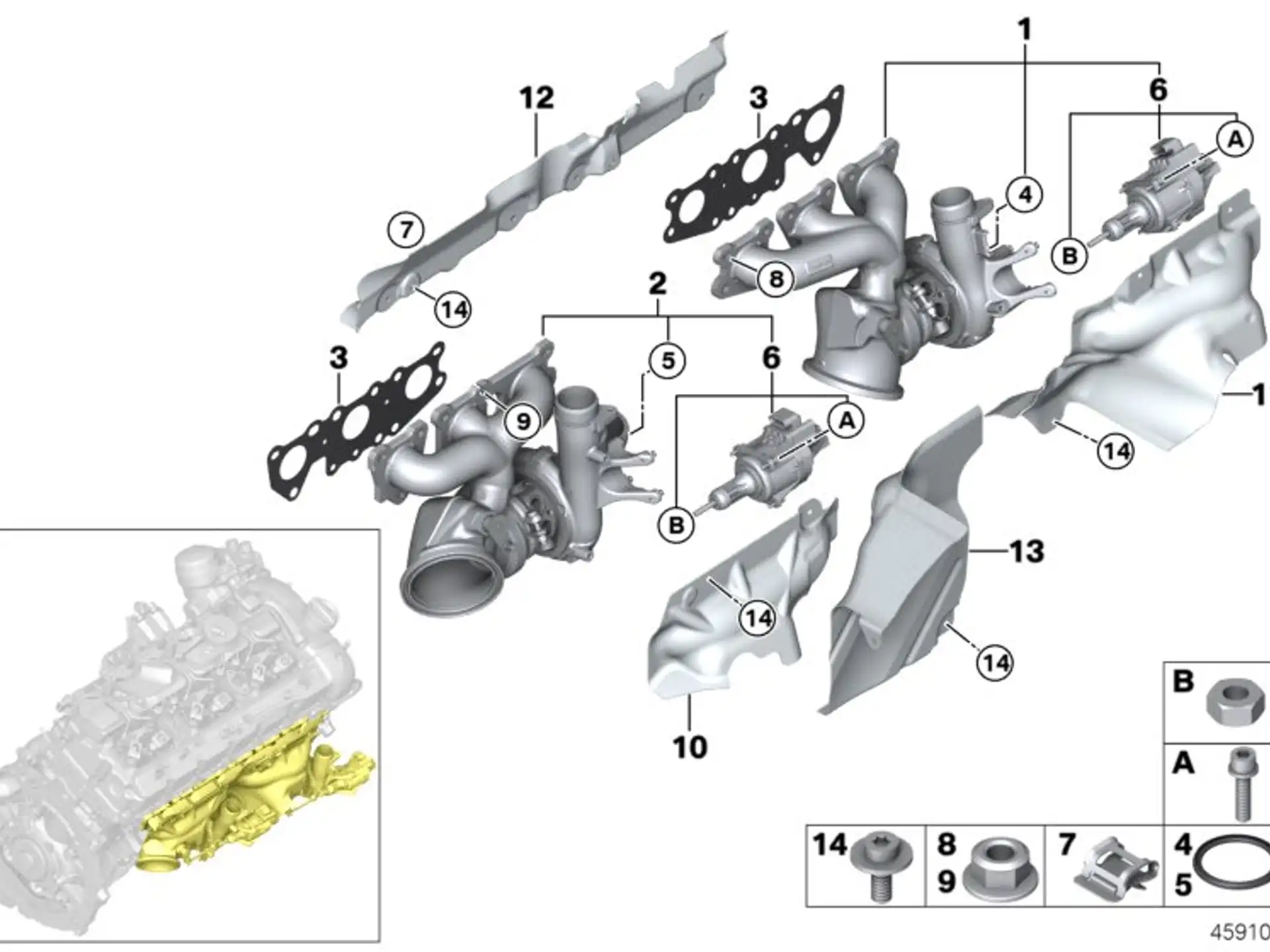 BMW Dichtung F80 F82 F83 F87N 11657847039