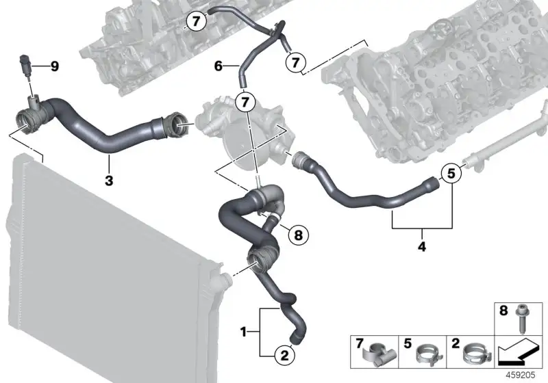 BMW Entlüftungsleitung F06 F10 F12 F13 F85 F86 11537843262 - 5er,