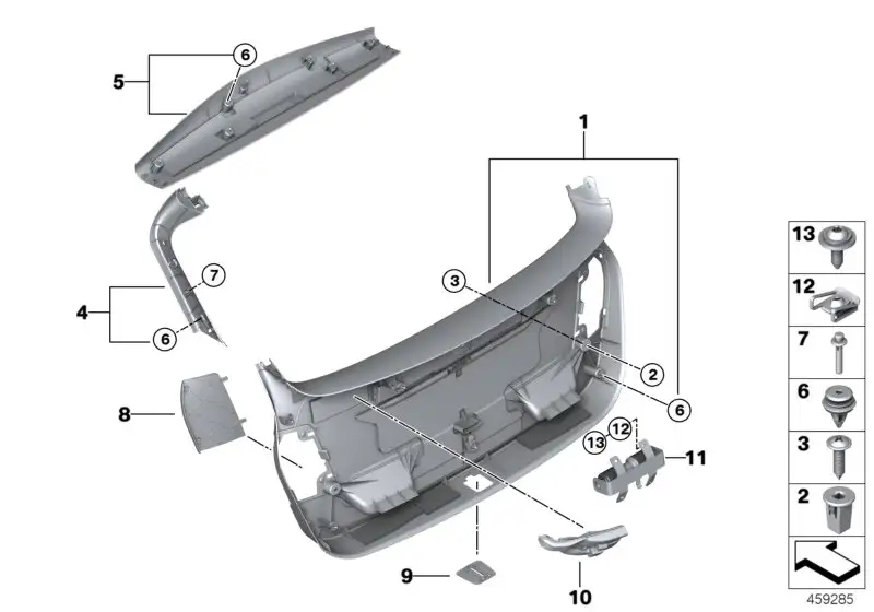 BMW Knopf F39 F20 F45 F60 51497455851