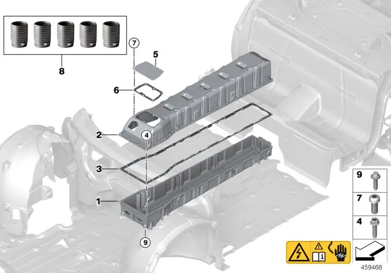 BMW Gehäuse Hochvolt-Batterie I12 I15 61277639003