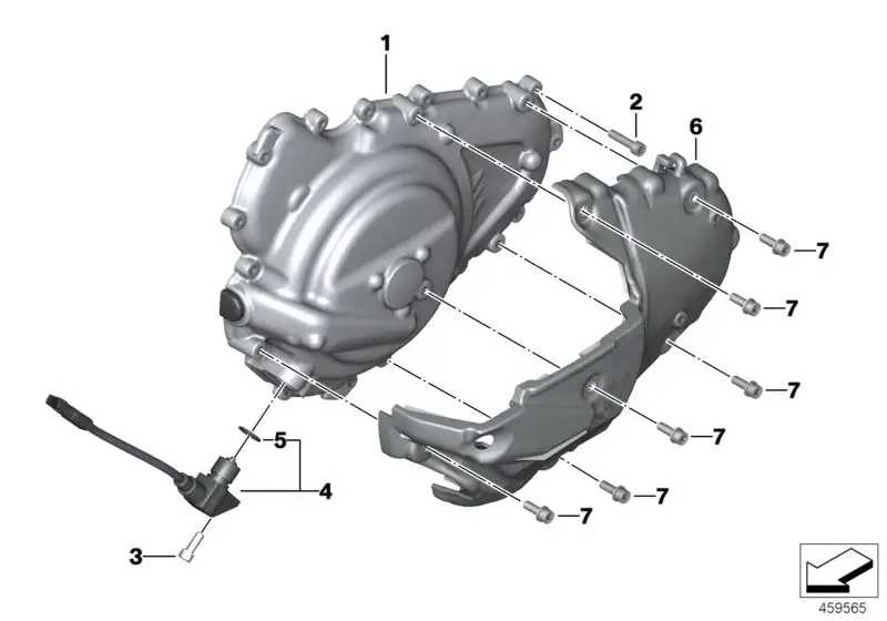 BMW Deckel links K18 K19 11267729690