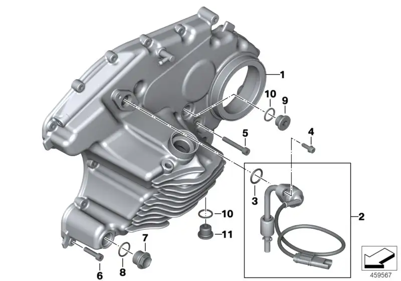 BMW Ölstands-/Temperatursensor 12618393603 - Bildposition 02