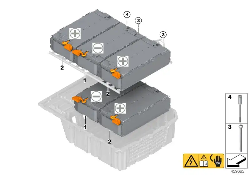 BMW Zellmodul Hochvolt-Batterie F15 F30 F45 G11 G12 G30 F60 61278