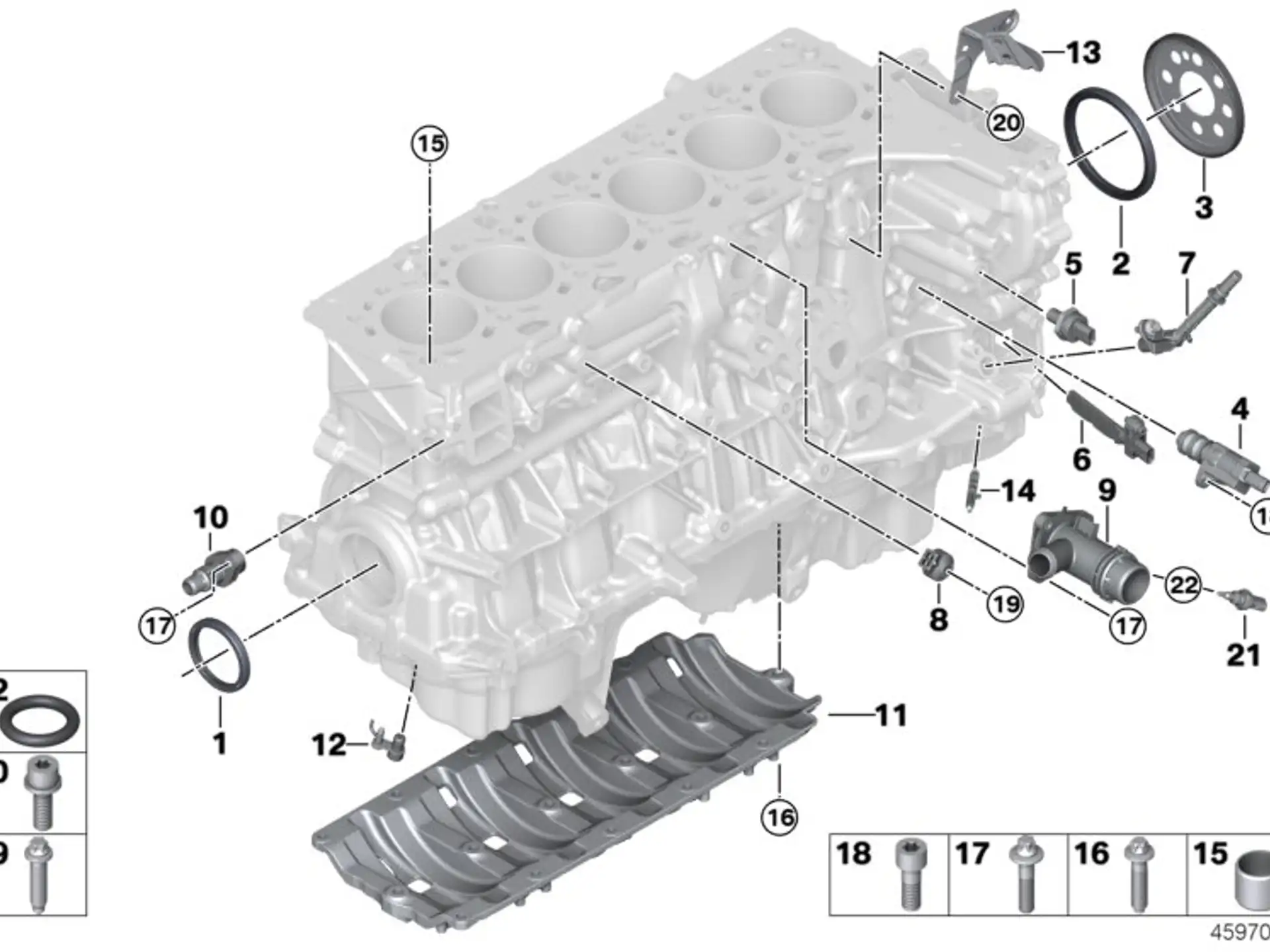 BMW Stutzen F20 F21 F22 F23 F30 F31 F32 F33 F34 F36 G01 G02 G11 G12 G30 G31 G32 11118619408