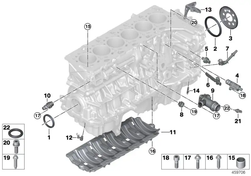 BMW Stutzen F20 F21 F22 F23 F30 F31 F32 F33 F34 F36 G01 G02 G11 G