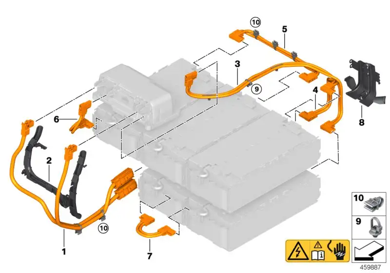 BMW Hochvolt-Batterie Leitung plus und minus F39 F45 F48 F60 6127