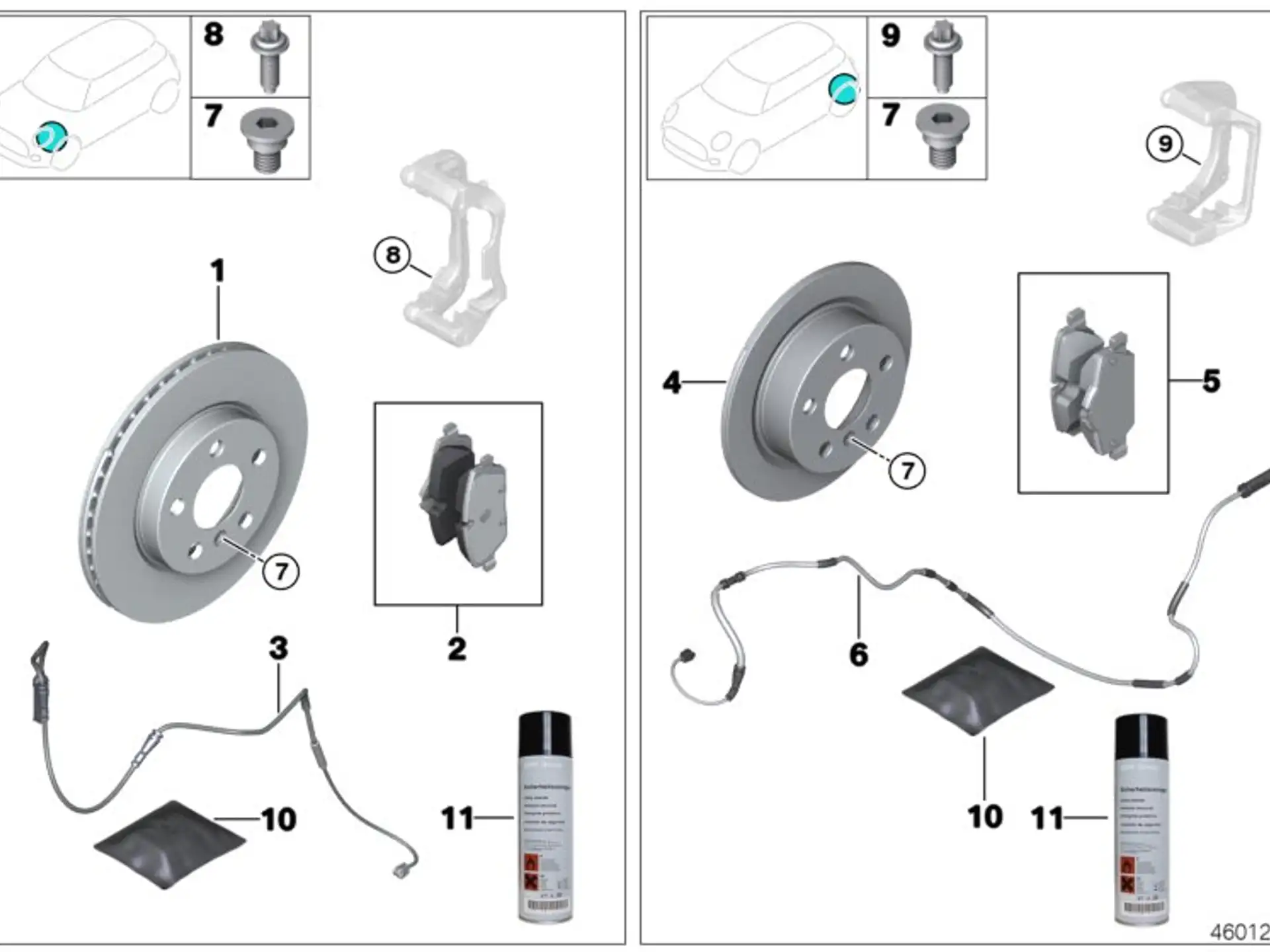 BMW Bremsscheibe belüftet G20 G21 G28 34206877213