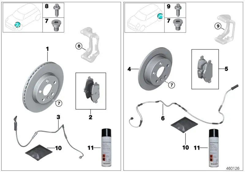 BMW Bremsscheibe belüftet G20 G21 G28 34206877213