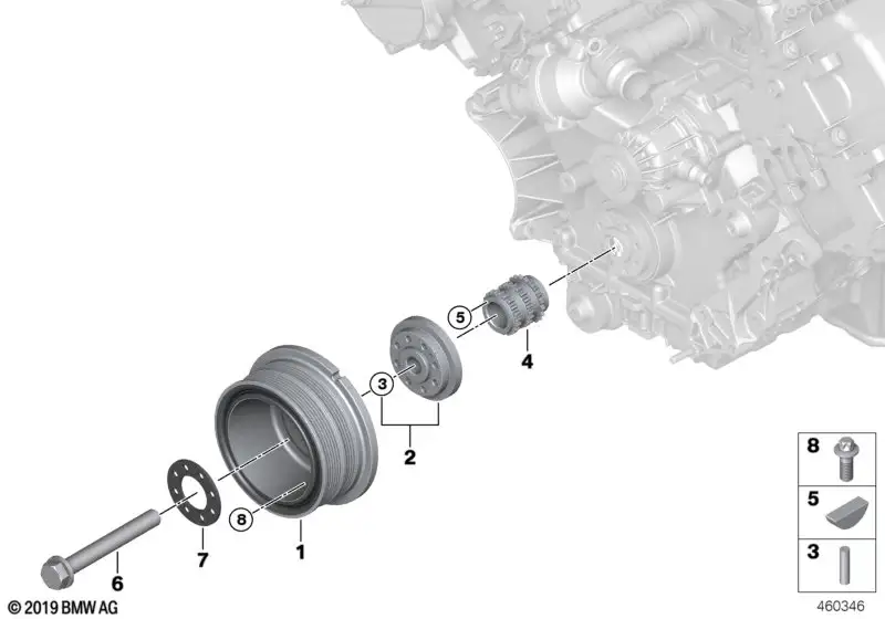BMW Bundschraube E65 E66 11231439686