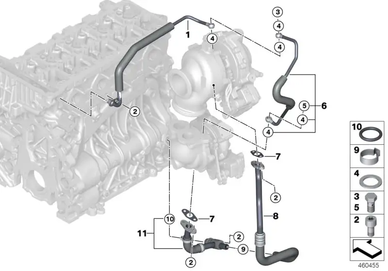 BMW Rücklaufleitung 11428513621 - Bildposition 08