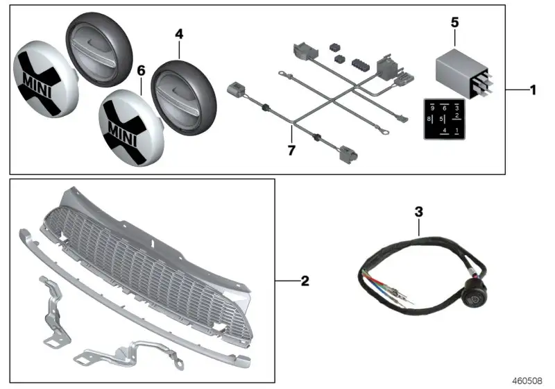 BMW Taster Zusatzscheinwerfer 51452355772