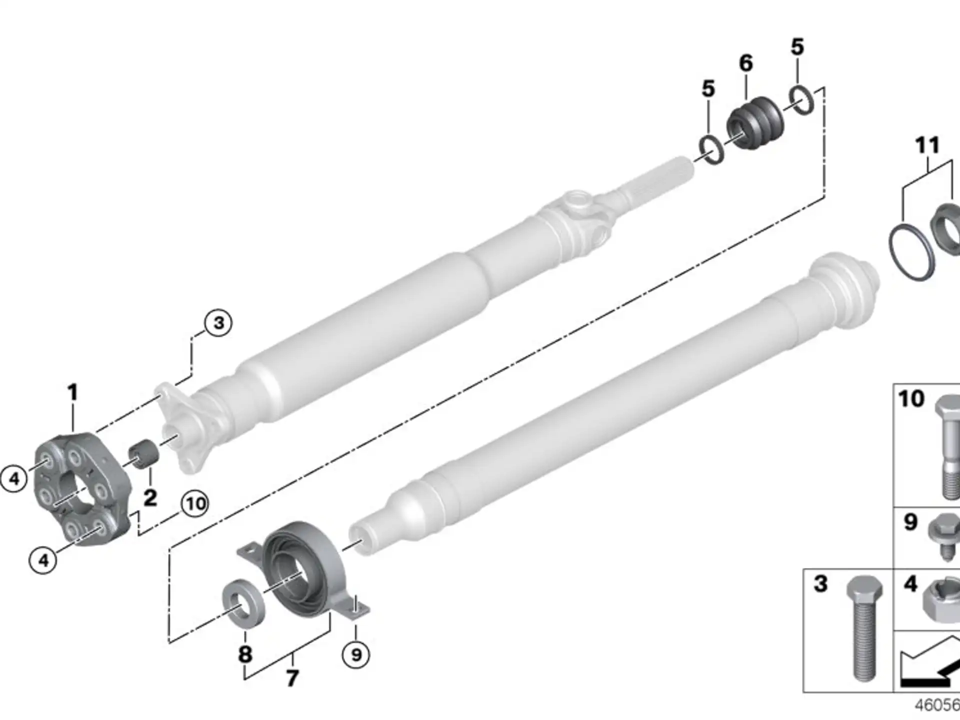BMW Gelenkscheibe E60 E61 E63 E64 F10 F11 F30 G01 G11 G12 G20 G29 G30 G31 G32 26117522027