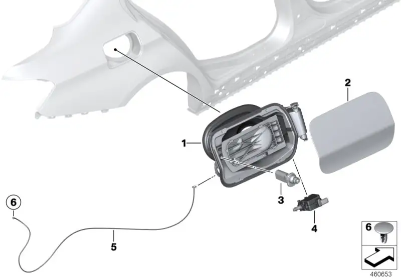 BMW Abdecktopf F32 F36 F82 51177270761 - 4er
