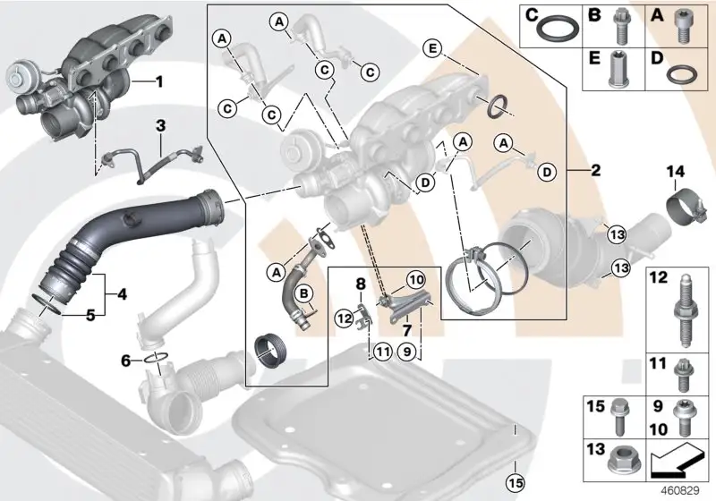 BMW Ladeluftführung E84 E89 13717588283