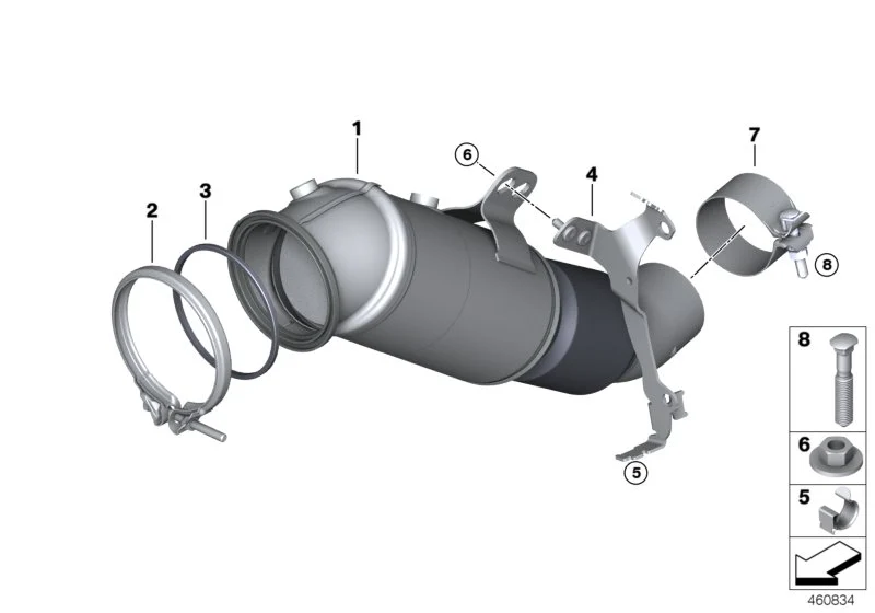 BMW Sechskantmutter F20 F21 F22 F23 F30 F31 F32 F33 F34 F36 G01 G05 G30 G31 G32 07129907892