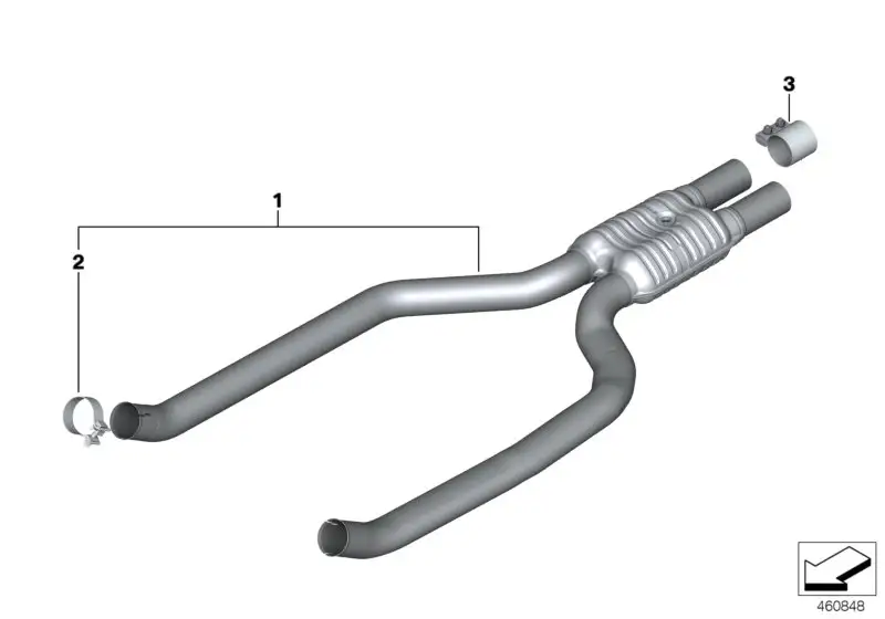 BMW Vorschalldämpfer G30 18308663574