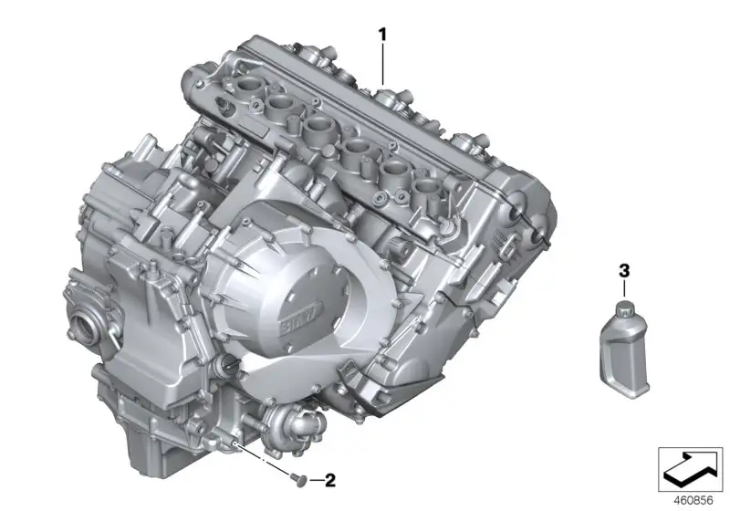 BMW Motor Schwarz K48 K61 11008394654