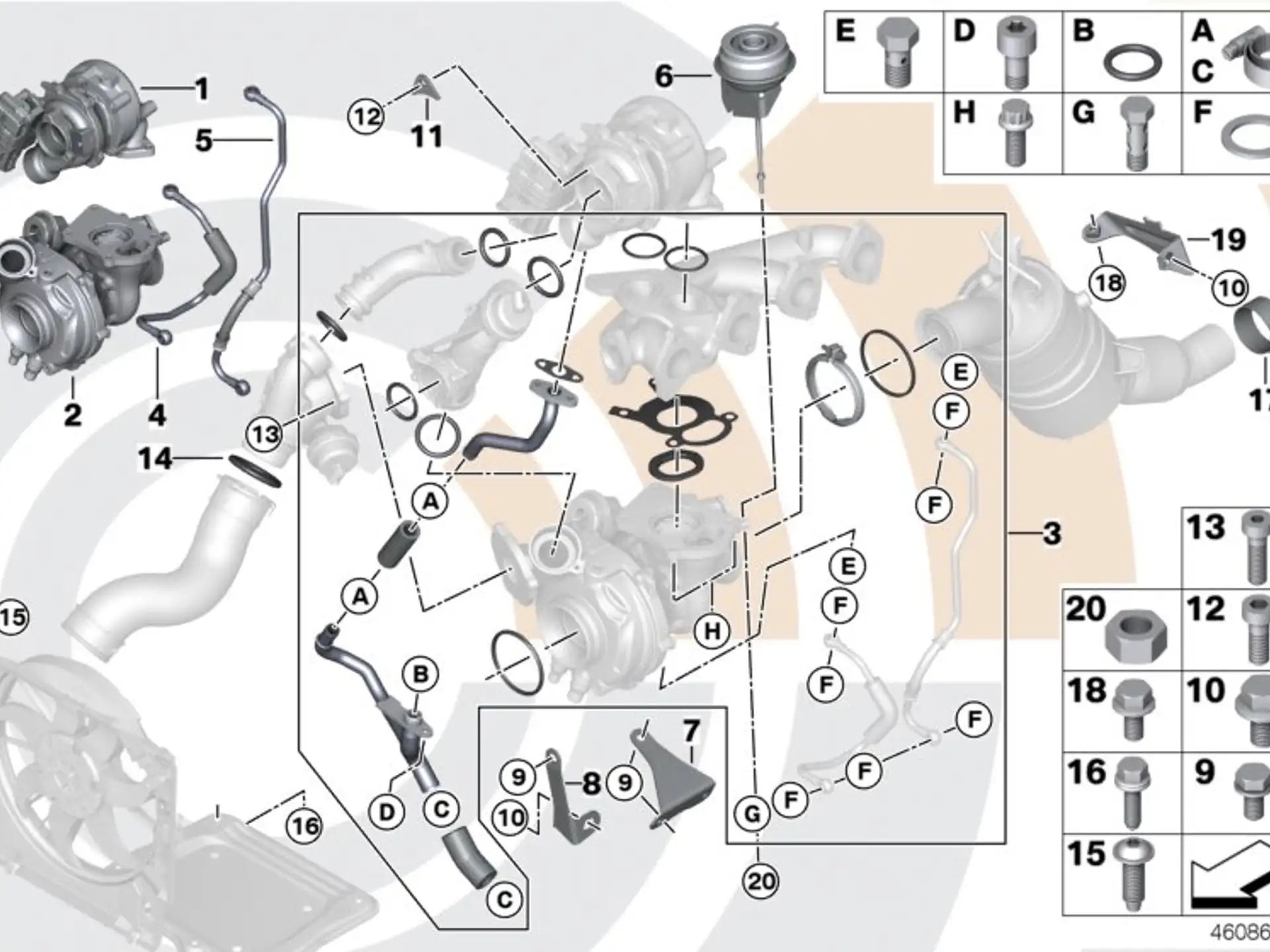 BMW Ölleitung E84 F10 F11 F15 F20 F21 F22 F30 F31 F32 F33 F34 11657823283