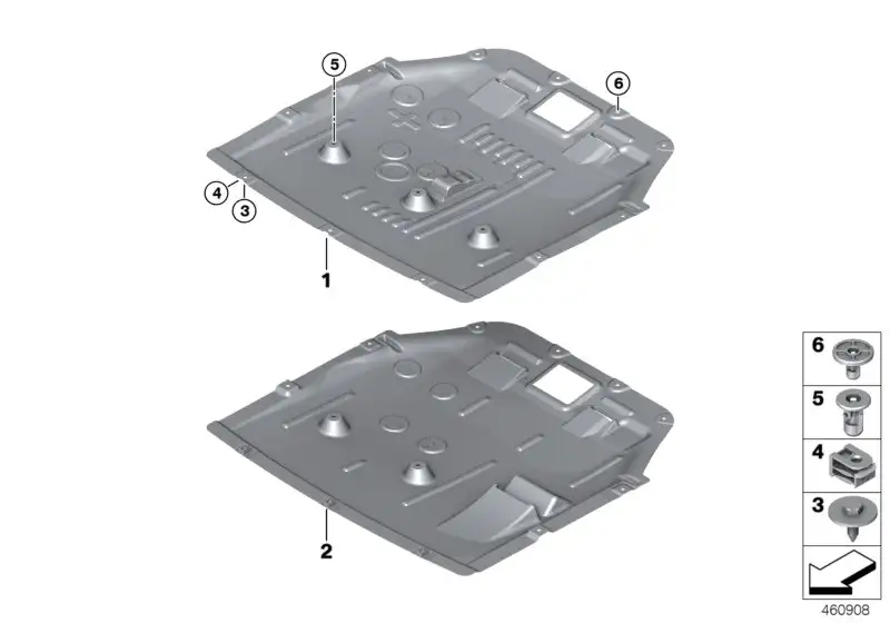 BMW Motorraumabschirmung F54 51757357974