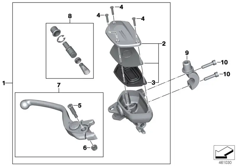 BMW Handbremshebel K49 32728561584 - Bildposition 07
