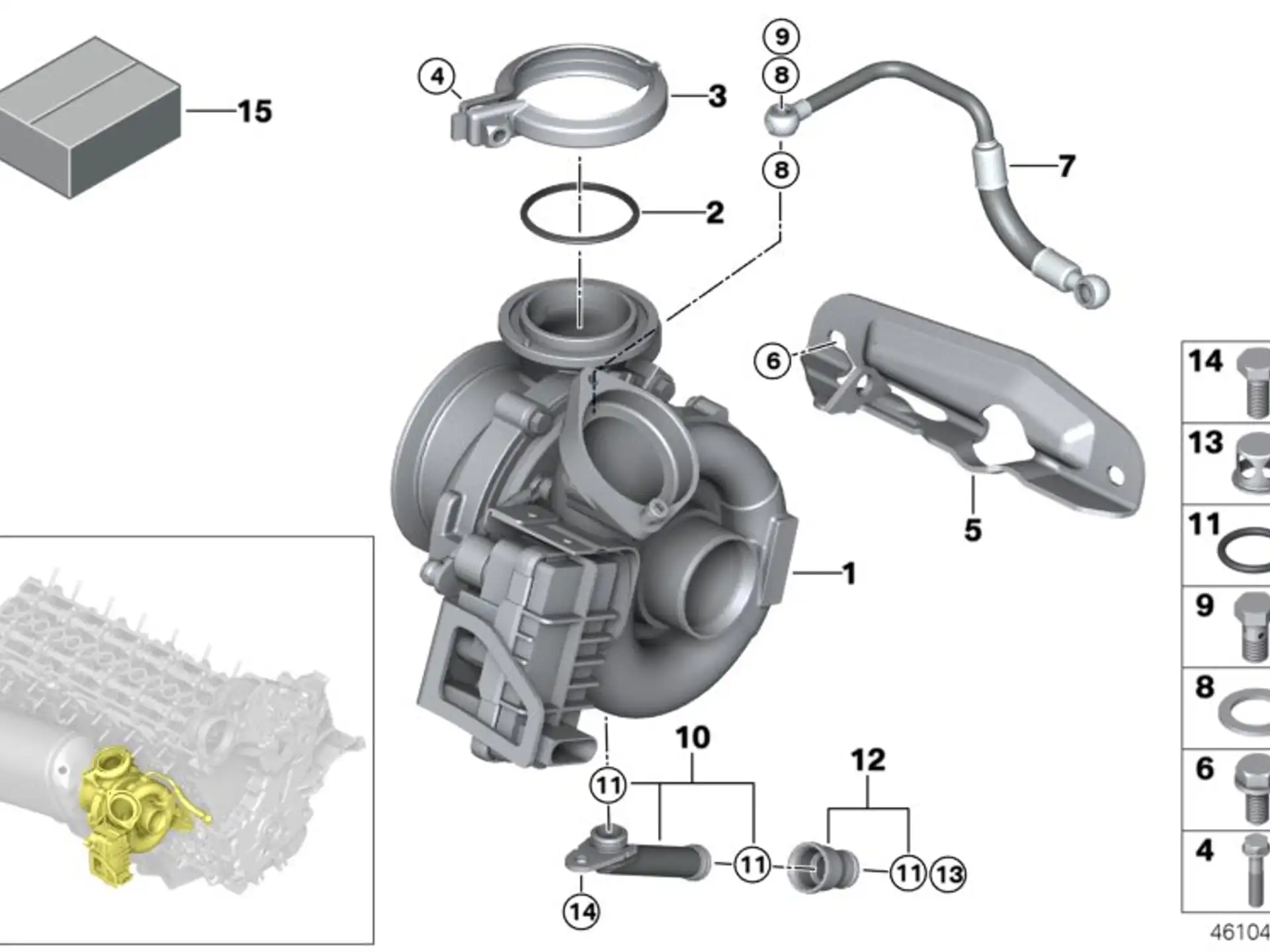 BMW Rücklaufleitung E60 E61 E65 E66 E70 E71 E83 E90 E91 E92 E93 11427804257