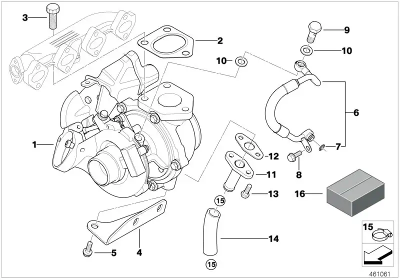 BMW Schlauch E87 E90 E91 11427793065 - 1er E87, 3er E90, 3er E91