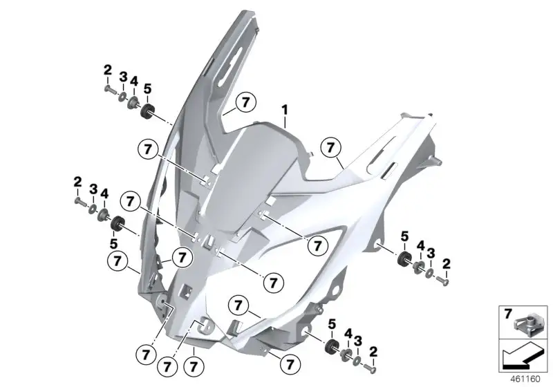 BMW Träger Scheinwerfer K18 46638556350
