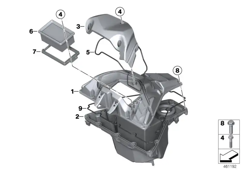 BMW Luftfiltergehäuse oben 13717696690 - Bildposition 01
