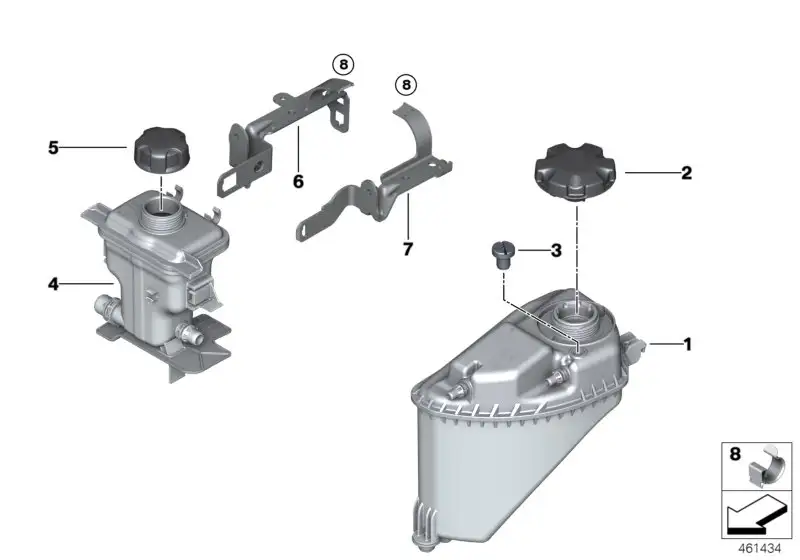 BMW Ausgleichsbehälter F95 F96 G05 G06 G07 G11 G12 G30 1713868976