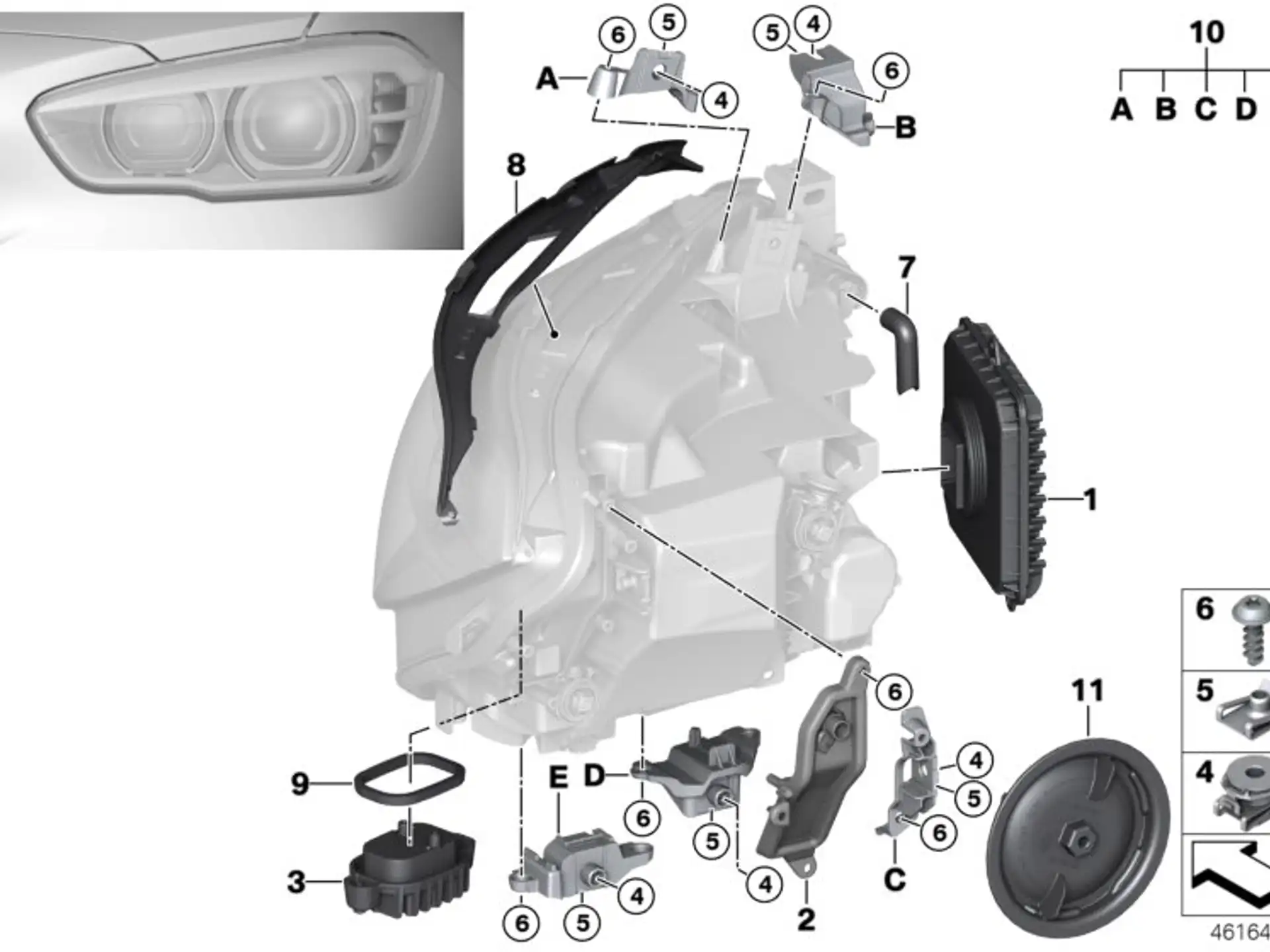 BMW Satz Dichtungen 63117428423