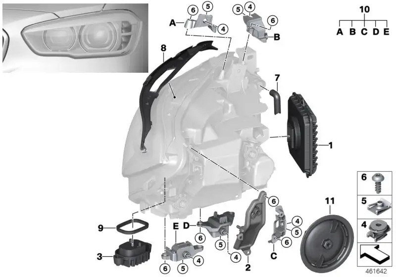 BMW Satz Dichtungen 63117428423 - Bildposition 08