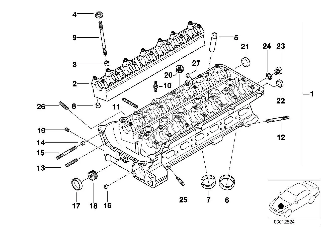 BMW Verschlussdeckel E36 E31 E32 E34 E38 E39 E46 E52 E53 E60 E61