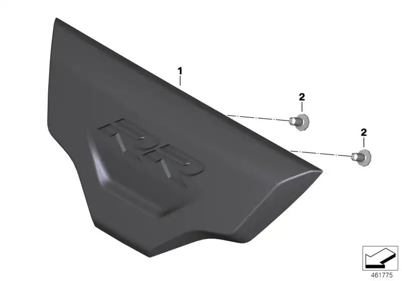 BMW Sitzpad Sozius K46 52538551866