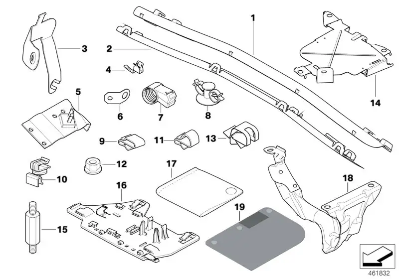 BMW Halter E46 E83 12527506725