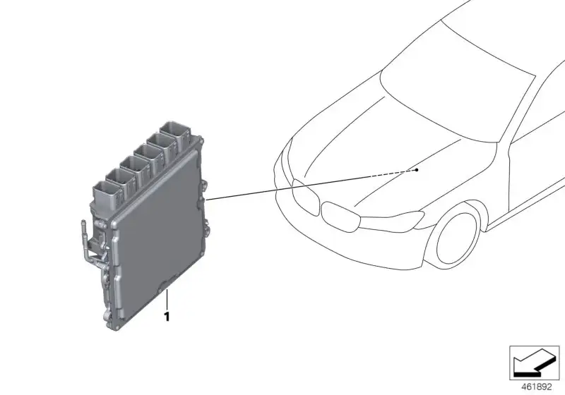 BMW Grundsteuergerät DME G11 G12 G30 12148489447 - Bildposition 0