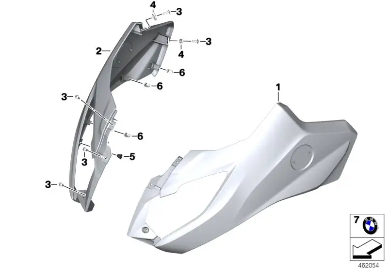 BMW Seitenverkleidung oben links K18 46638556351