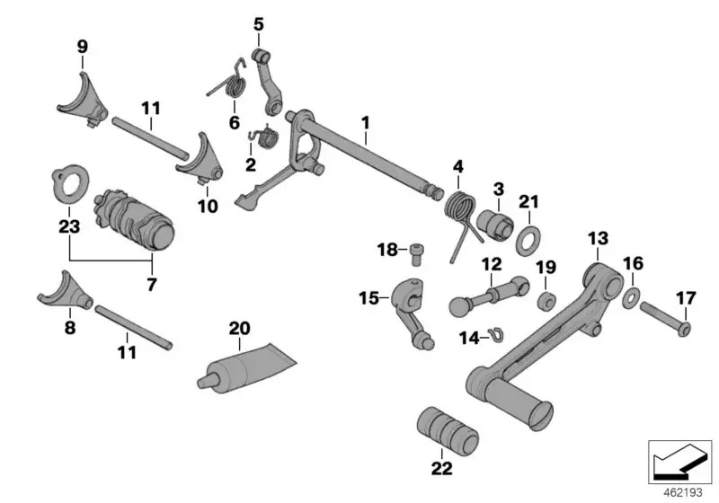BMW Hebel 23417678012