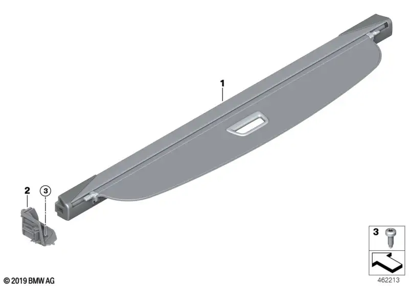 BMW Sichtschutzrollo Gepäckraum F46 51477360973