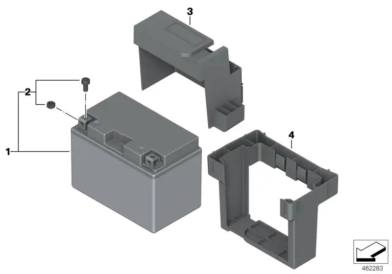 BMW Batteriehalter K42 61218523690
