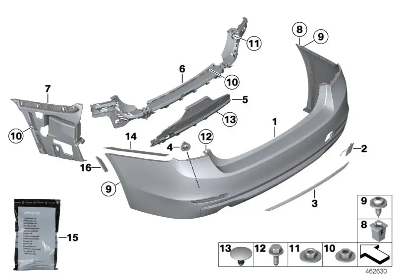 BMW Schutzfolie links F30 51127400293