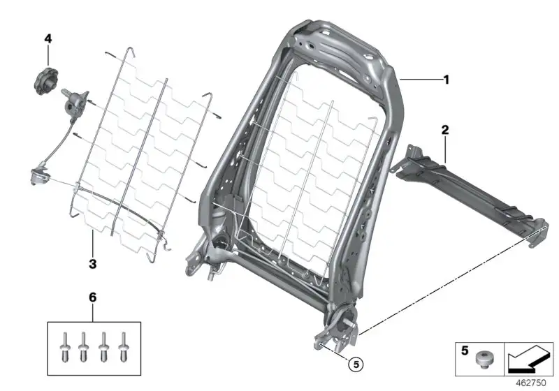 BMW Lordose links F54 F55 F56 F57 52107328305 - MINI F55, MINI F5