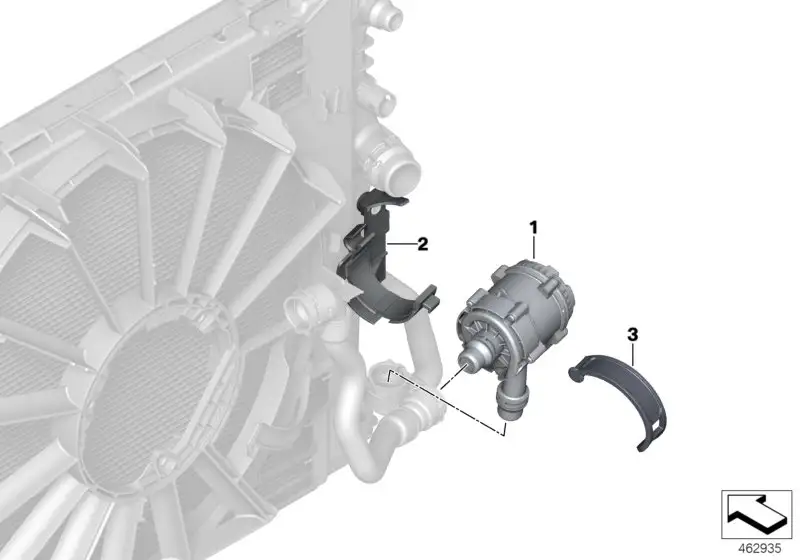 BMW Zusatzkühlmittelpumpe G05 G06 G07 G11 G12 G30 G31 G32 1151848