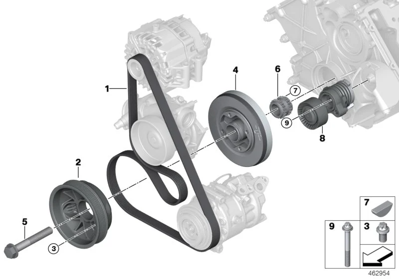 BMW Sechsrundschraube F90 F91 F92 F93 F95 F96 G05 G06 G07 G11 G12 G14 G15 G16 G30 07119907247
