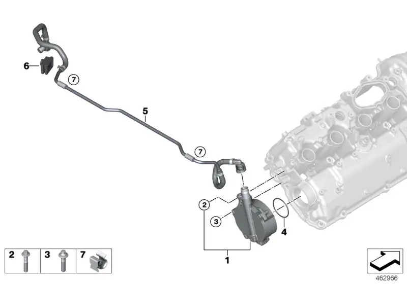 BMW Vakuumpumpe F90 G11 G12 G30 11668634120