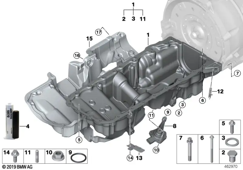 BMW Abdeckung Akustik G12 11148571542