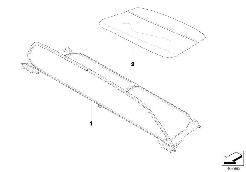 BMW Windschutz R52 54347164868 - MINI R52