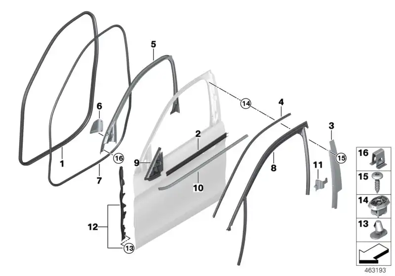 BMW Gitter links F16 F86 51417412827 - Bildposition 06